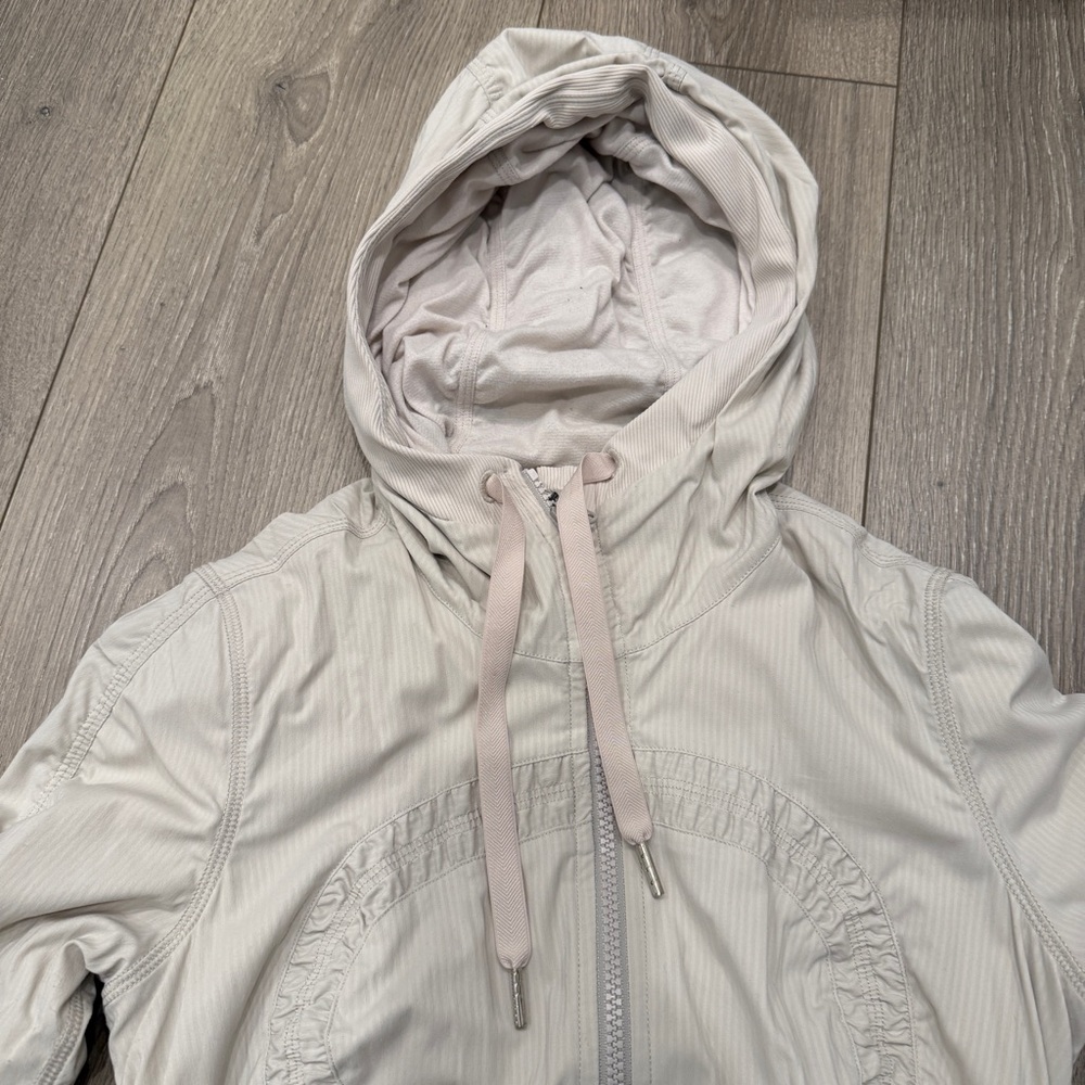 Light Gray Hooded Jacket Reversible - image 2